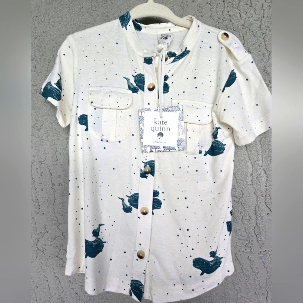 Kate Quinn 18-24m Sea Pine Beluga Shirt